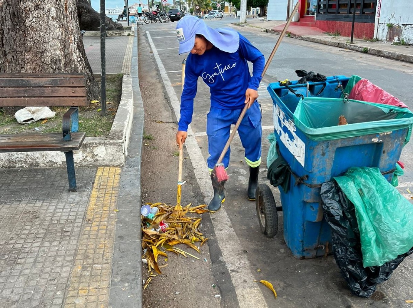 Semana é marcada por intenso trabalho para organização e limpeza das vias urbanizadas em Santarém 