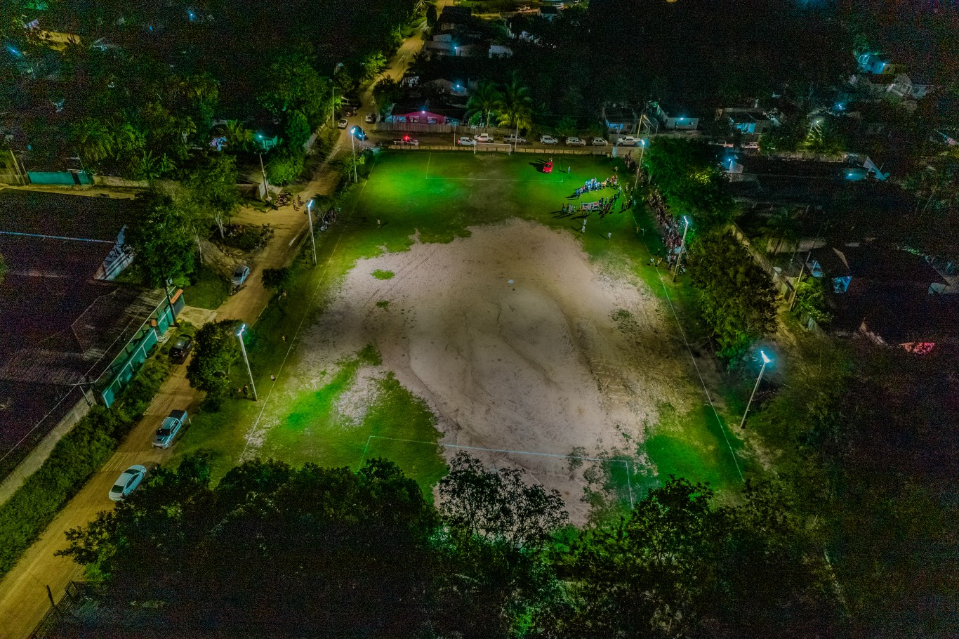 Santarém 362 anos: campo do Santa Cruz, no Mararu, ganha iluminação de alto padrão
