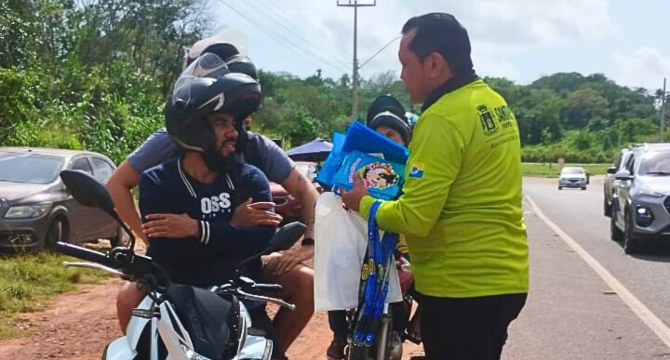 Blitz educativa para motociclistas reforça segurança na Rodovia Everaldo Martins