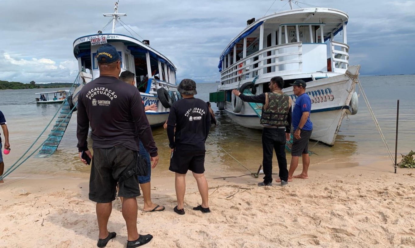 Imagem de  Prefeitura inicia trabalho de fiscalização em praias de interesse turístico e recreativo de Santarém