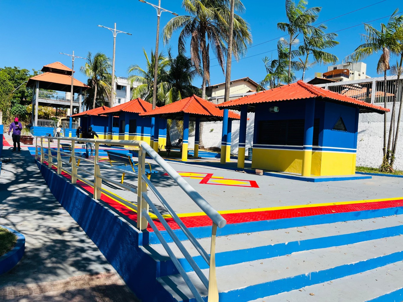 Imagem de Obras de revitalização da Praça Fortaleza do Tapajós avançam