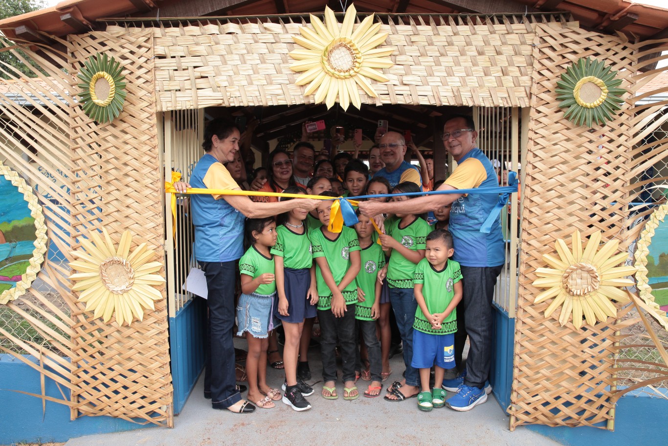 Imagem de Escola Municipal Indígena Santa Helena é entregue aos moradores da Aldeia Amparador