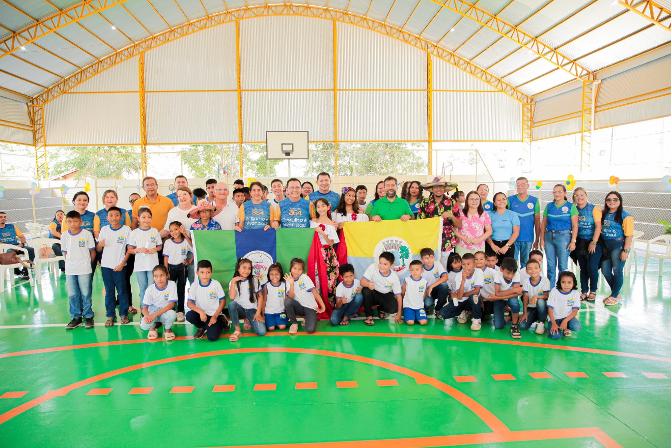 Imagem de Escola Nossa Senhora da Conceição é contemplada com quadra poliesportiva