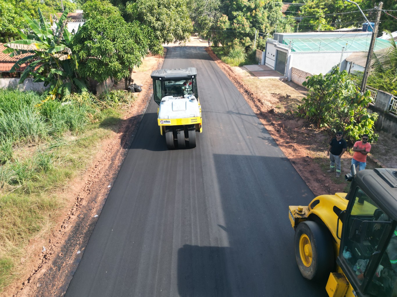 Obras de pavimentação avançam em Alter do Chão e ampliam mobilidade na vila