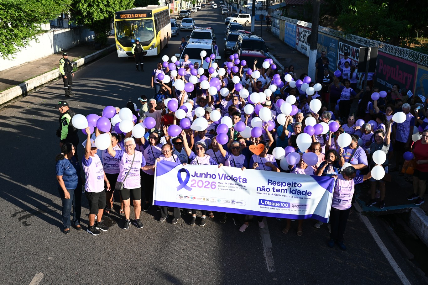 Junho Violeta é encerrado com caminhada de conscientização em Santarém
