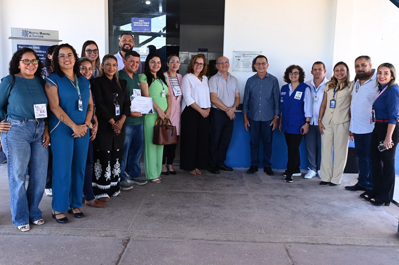 HMS recebe placa de certificação de Hospital de Ensino Nível I concedida pelo Governo Federal