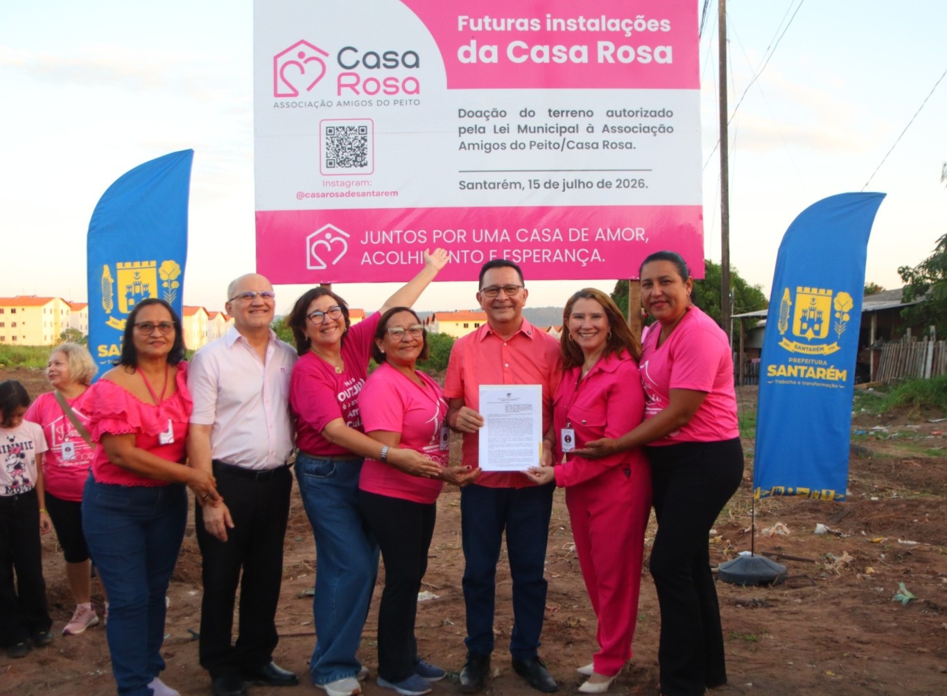 Imagem de Prefeitura oficializa doação de área para construção da sede própria da Casa Rosa