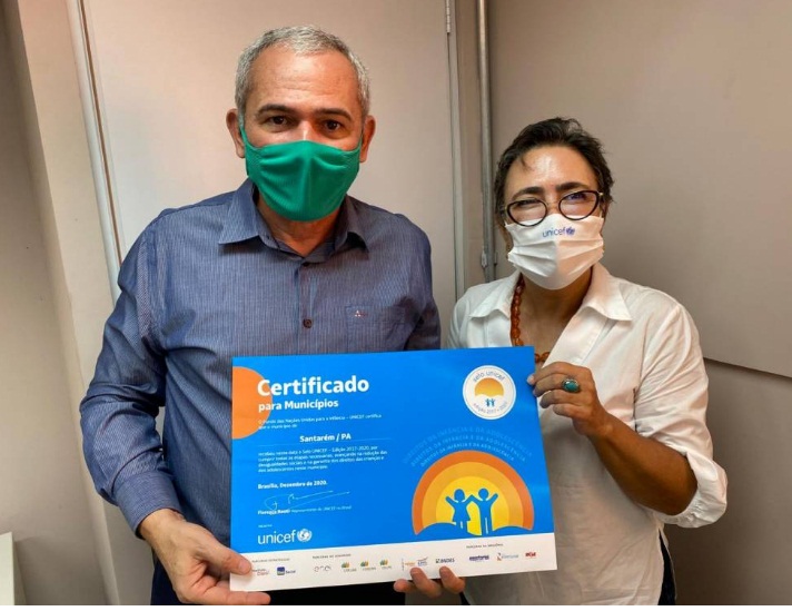 Certificada no quadriênio 2017/2020, Santarém se candidata a 5ª edição do Selo Unicef