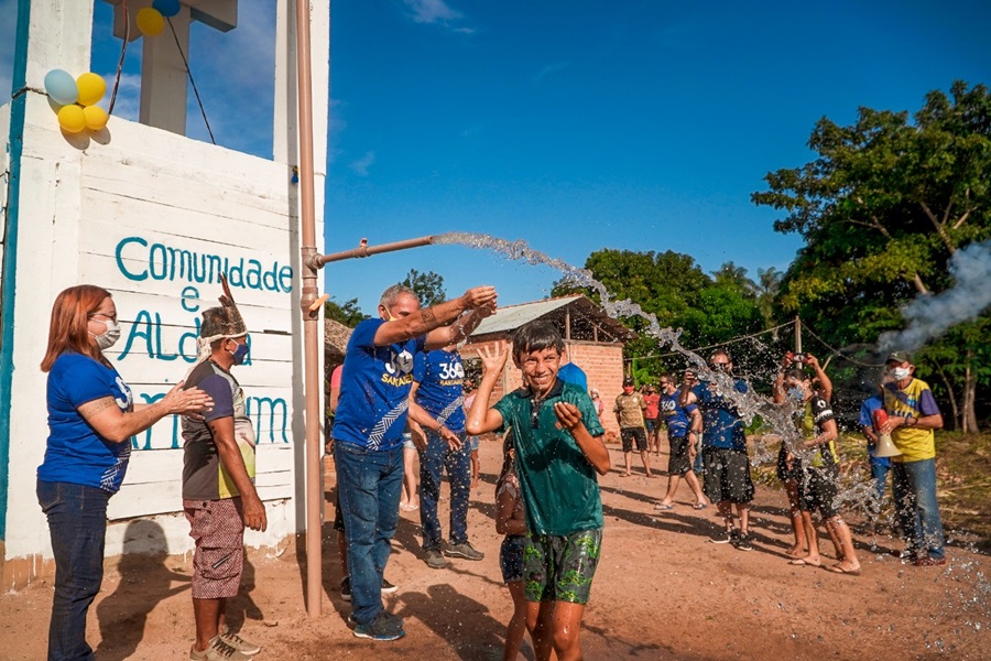 360 anos de Santarém: Aldeias Gurupá e Arimum, no Arapiuns, recebem com festa sistemas de água potável e saneamento