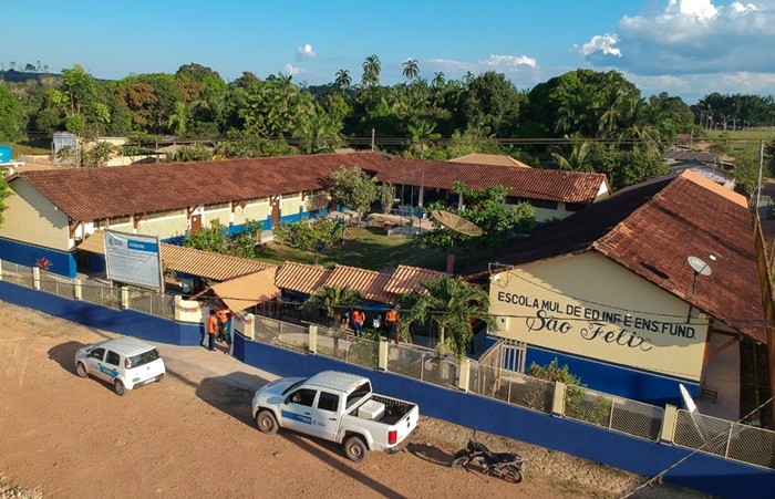 Santarém 360 anos: comunidade Guaraná no planalto Curuá-Una recebe reforma e ampliação de escola
