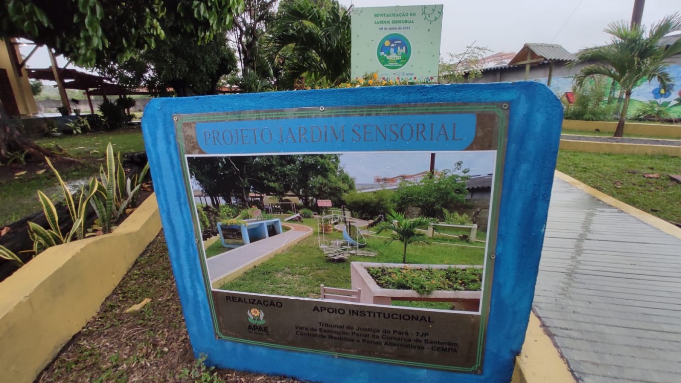 Prefeitura de Santarém revitaliza Jardim Sensorial da Apae