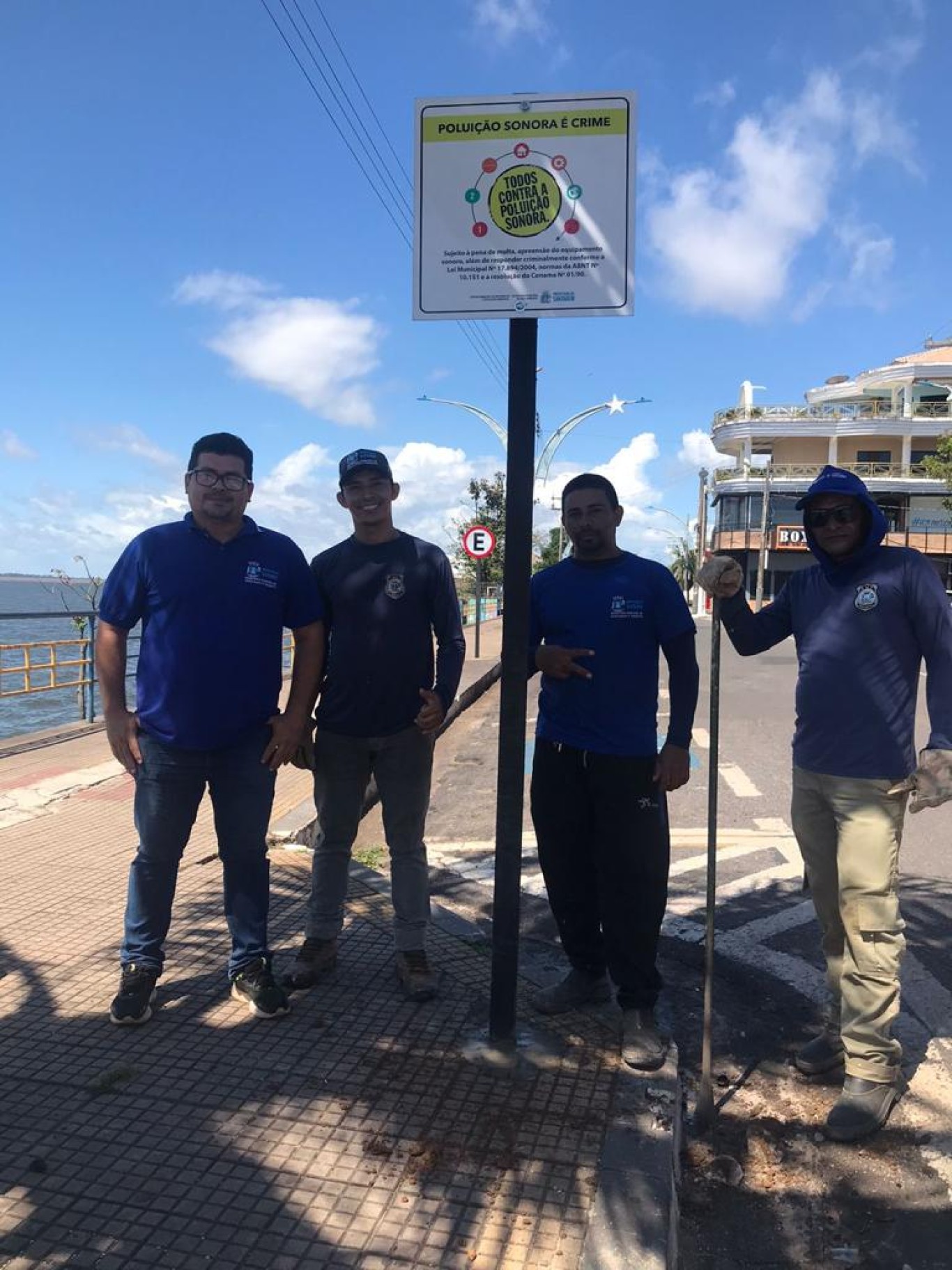 Placas de combate à poluição sonora são implantadas na orla de Santarém