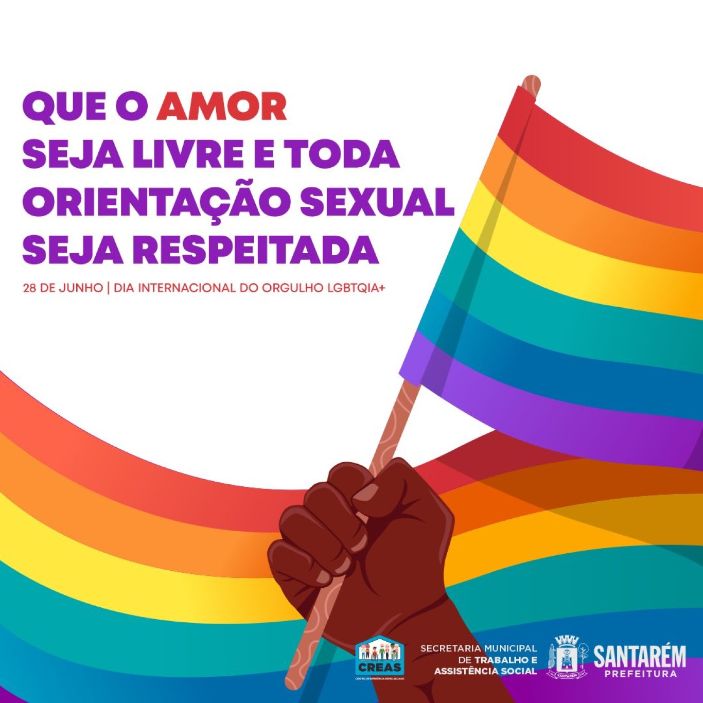 Dia Internacional do Orgulho LGBTQUIAPN+: serviços ofertados pela Prefeitura contribuem para a garantia de direitos