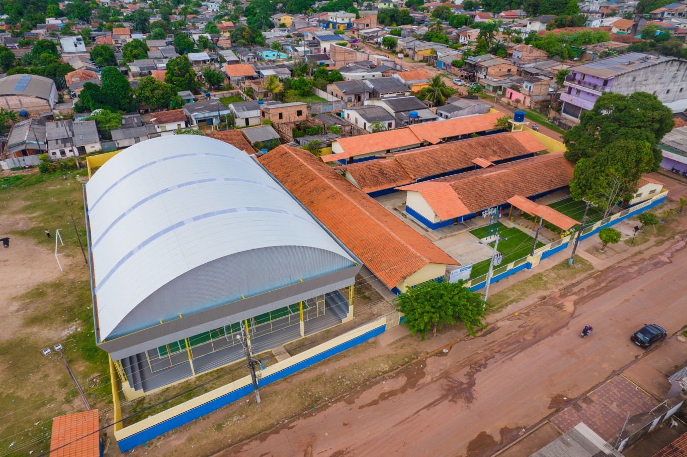 Santarém 363 anos: com quadra coberta, Prefeitura entrega a ampliação e reforma geral da Escola Aderbal Tapajós Caetano Corrêa