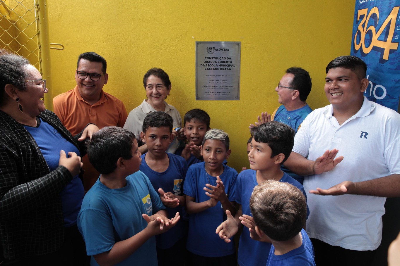 Nova quadra coberta da Escola Caetano Braga beneficiará moradores de 17 comunidades da região do Ituqui