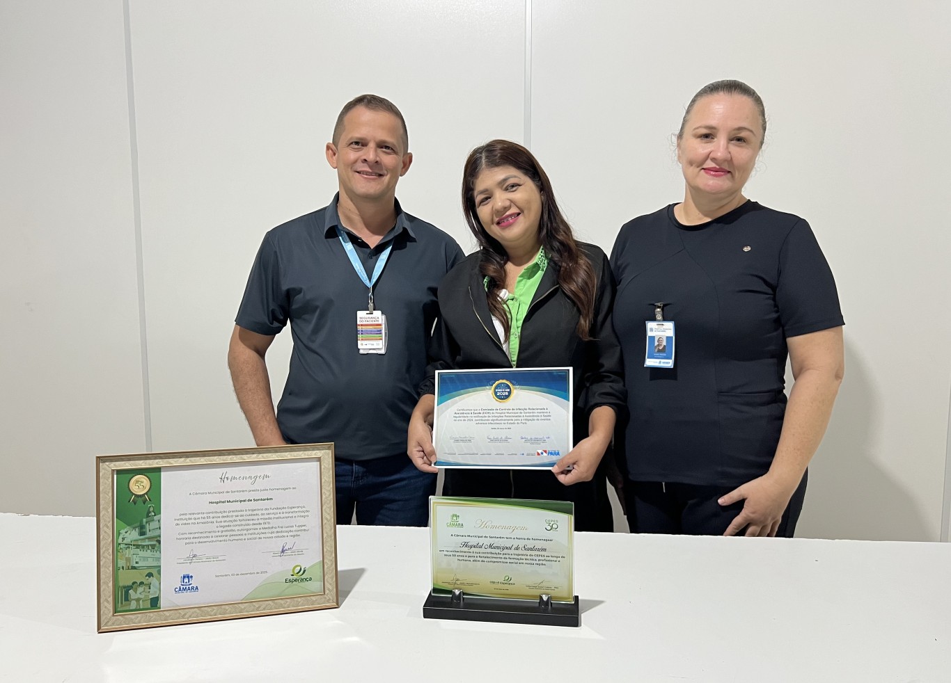 Imagem de Hospital Municipal de Santarém recebe certificação estadual por excelência na vigilância das Infecções Relacionadas à Assistência à Saúde