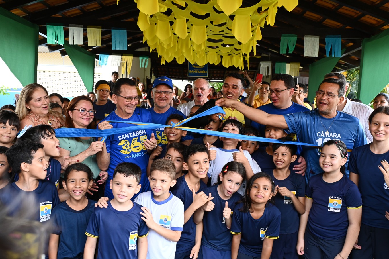 Imagem de Prefeitura de Santarém entrega a obra de reforma e ampliação da Escola de Tempo Integral Frei Fabiano Merz
