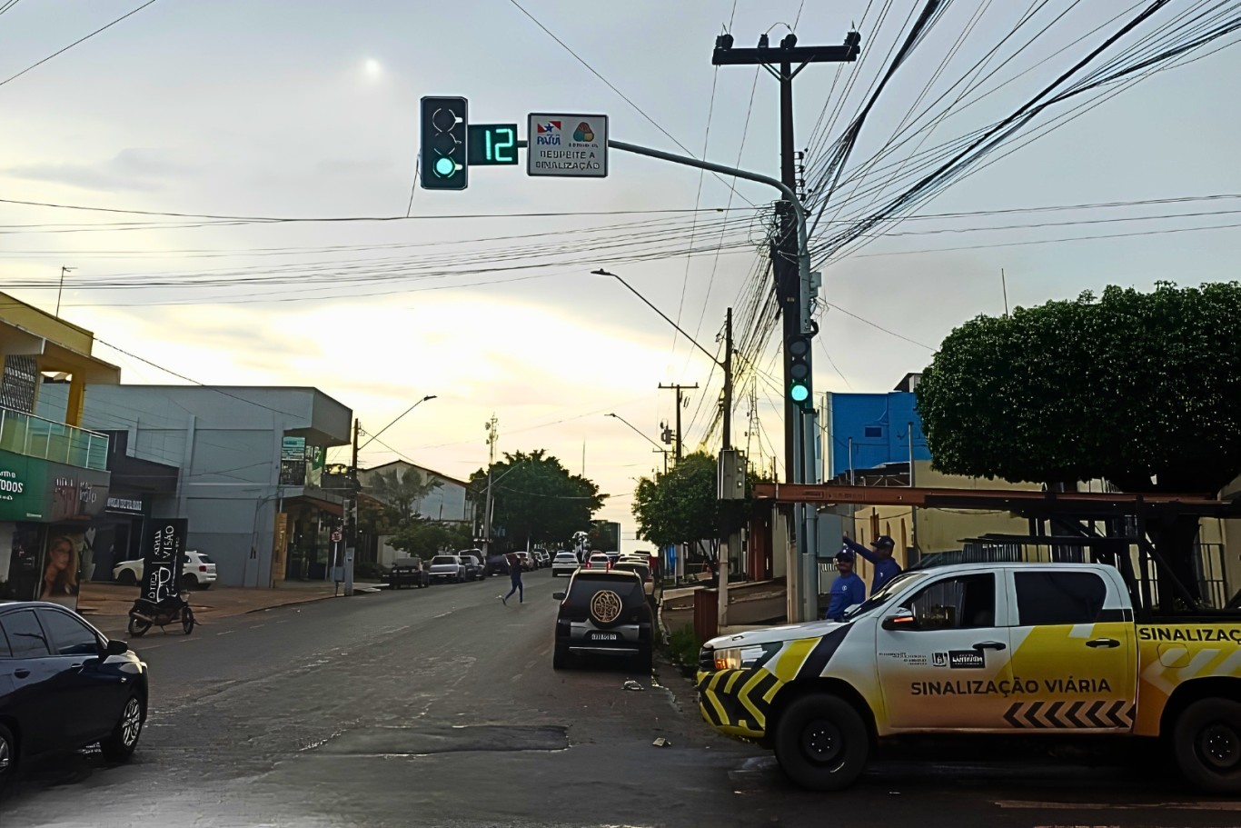 Imagem de Manutenção semafórica é intensificada após forte chuva em Santarém