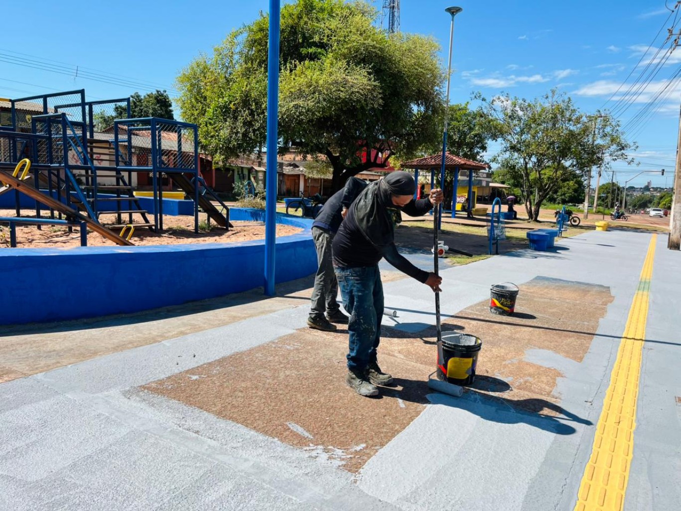 Prefeitura segue com ações de revitalização de praças em Santarém