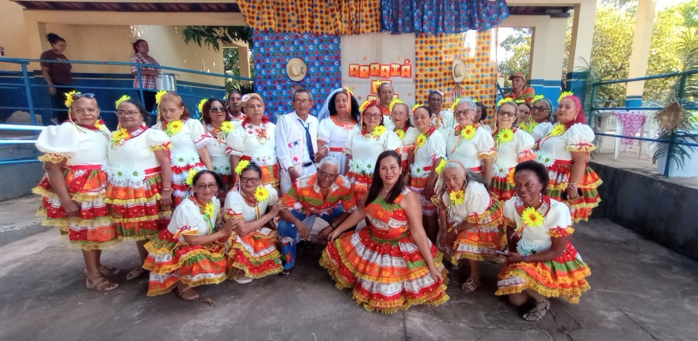 Arraiá do CCI reúne 250 idosos em celebração junina e reforça valorização da pessoa idosa em Santarém