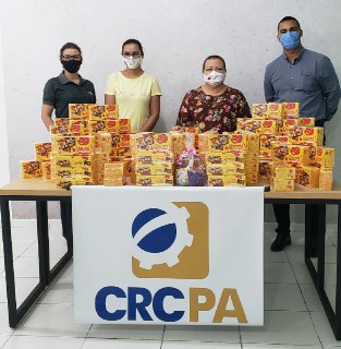 Cras Nova República recebe chocolates da Delegacia do CRCPA de Santarém