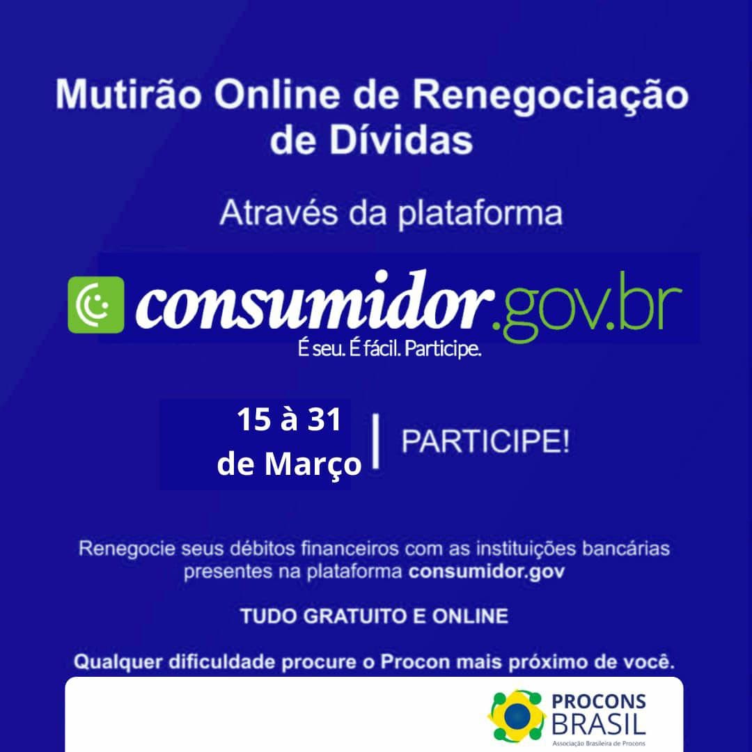 Semana do consumidor terá negociações de dívidas