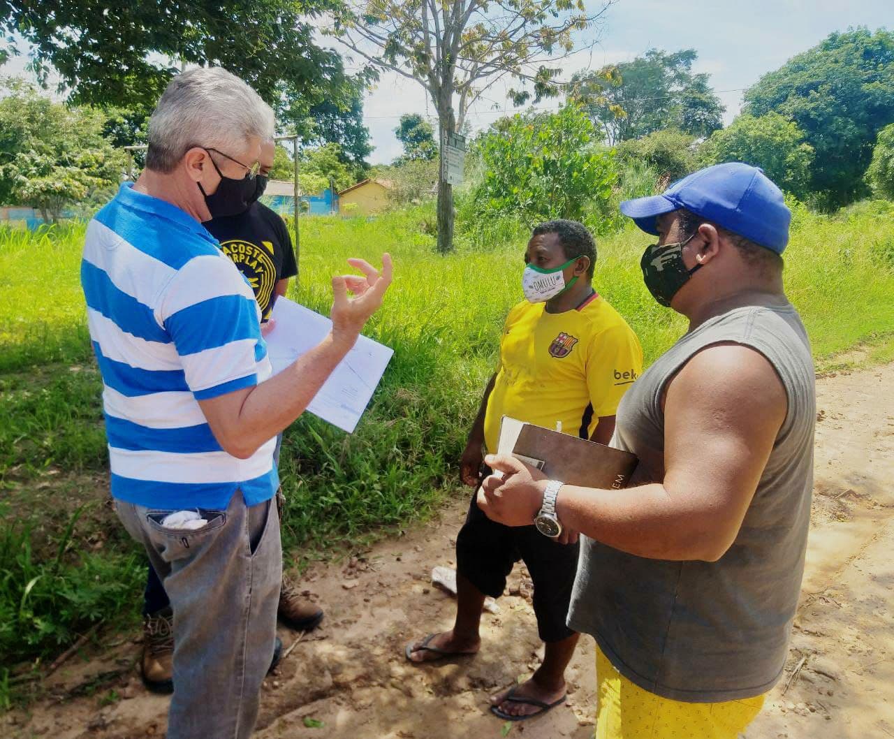 Prefeitura faz levantamento técnico para ampliação da rede de distribuição de água e construção de Praça no Quilombo Bom Jardim