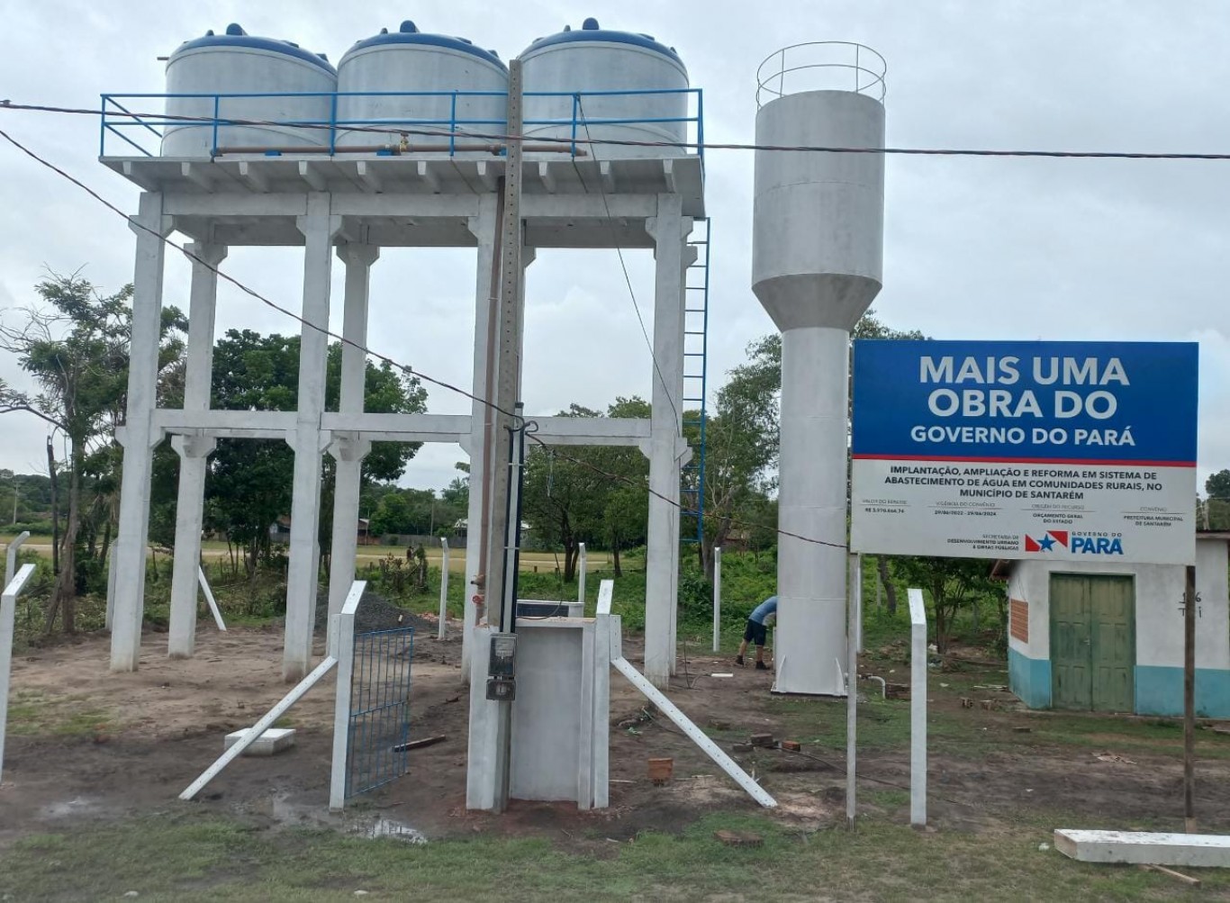 Obra do novo microssistema de água do bairro Pajurá, na Vila Curuai, chega em sua fase final