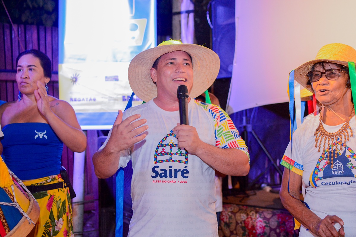  "O Sair&eacute; &eacute; a maior e mais antiga manifesta&ccedil;&atilde;o cultural do povo Borari", ressaltou o morador Osmar Sim&otilde;es.. 