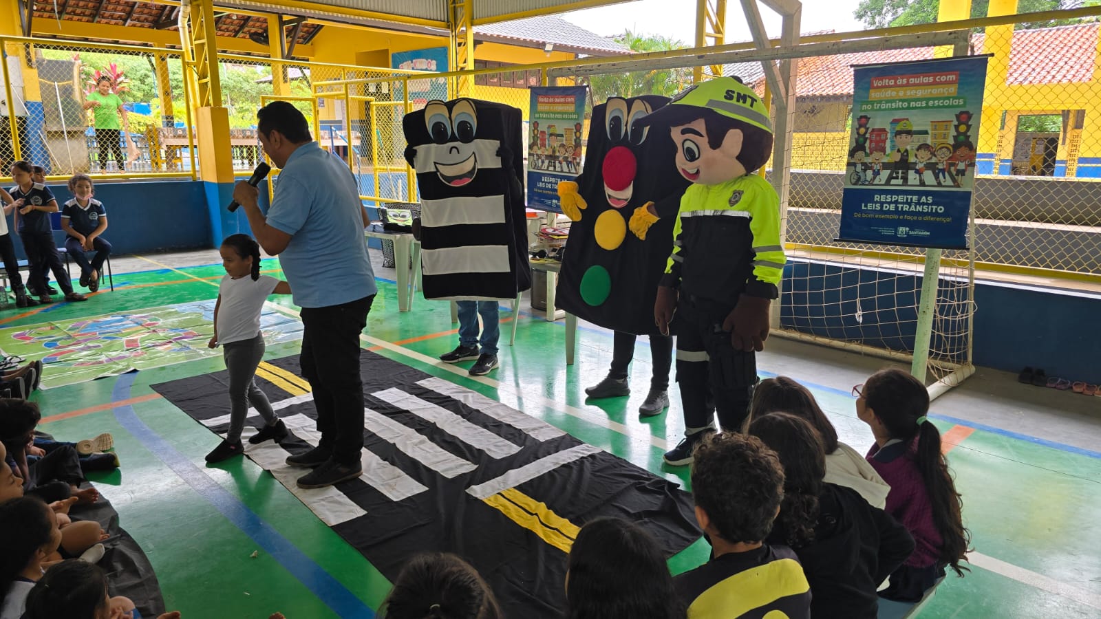 Forma&ccedil;&atilde;o cidad&atilde; com foco na redu&ccedil;&atilde;o dos sinistros de tr&acirc;nsito. Foto: Fabr&iacute;cio Gal&uacute;cio/Ag&ecirc;ncia Santar&eacute;m.