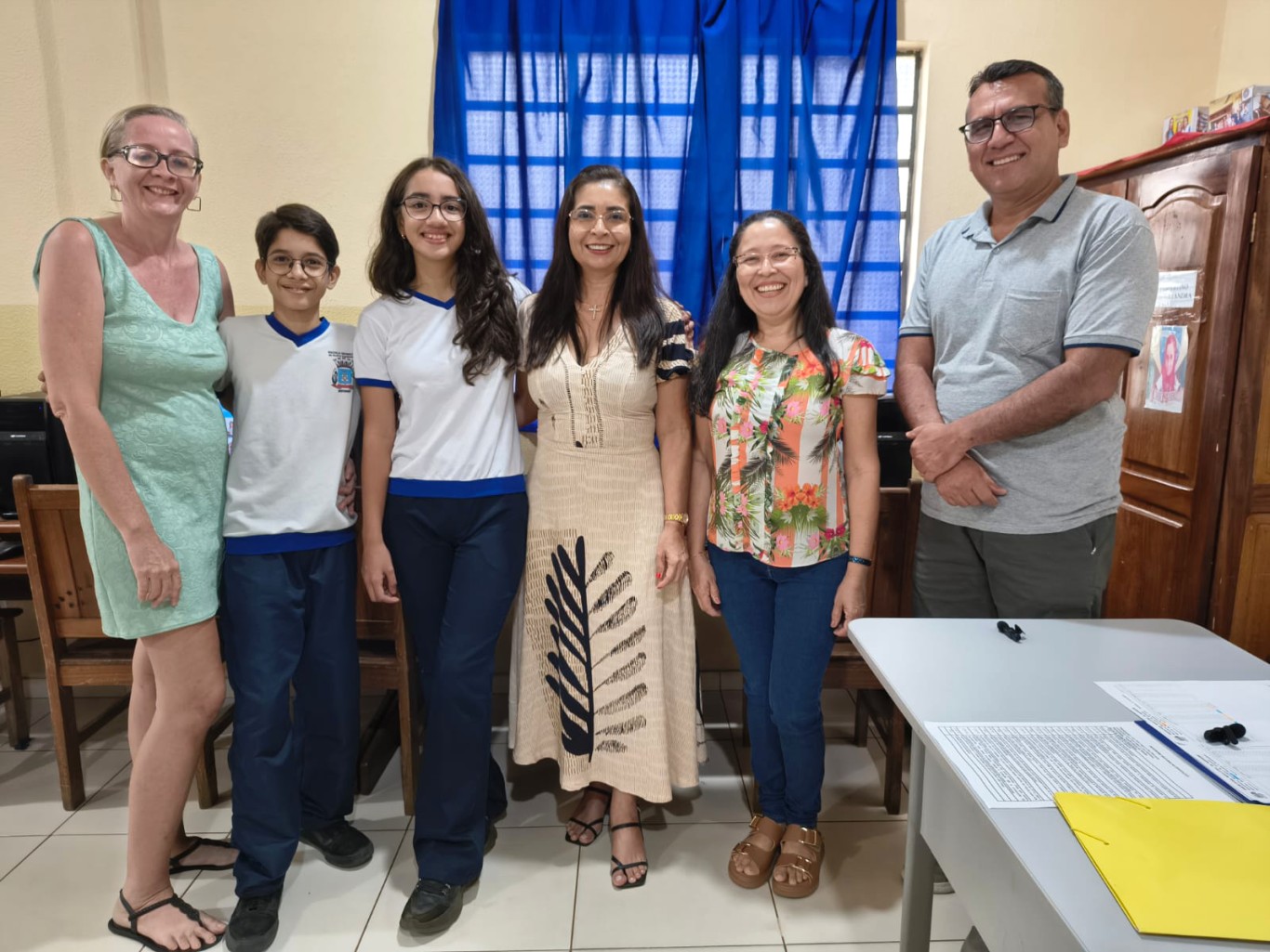 Imagem de Alunos da Escola Rotary entrevistam secretária de Finanças em podcast sobre função social dos tributos