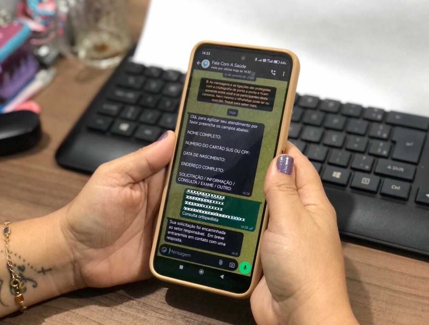 Imagem de Santarém fortalece orientação em saúde a usuários do SUS por meio de mensagens via WhatsApp