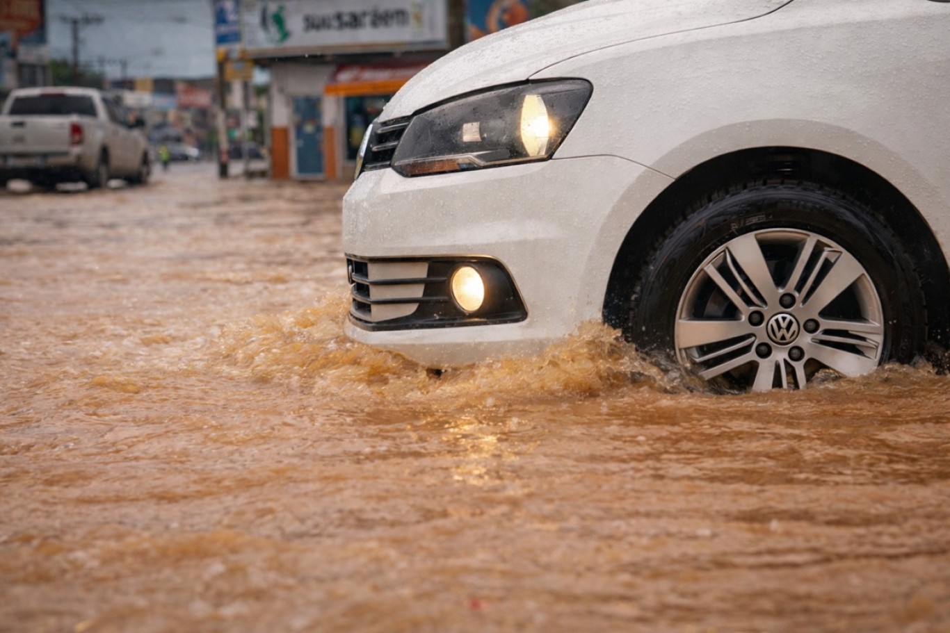 Imagem de Chuvas do inverno amazônico exigem atenção redobrada de motoristas em Santarém