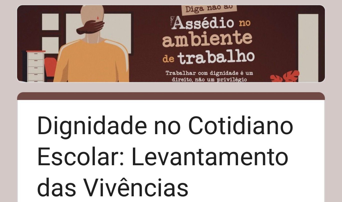 Campanha contra assédio na educação municipal avança e lança questionário inédito sobre saúde mental