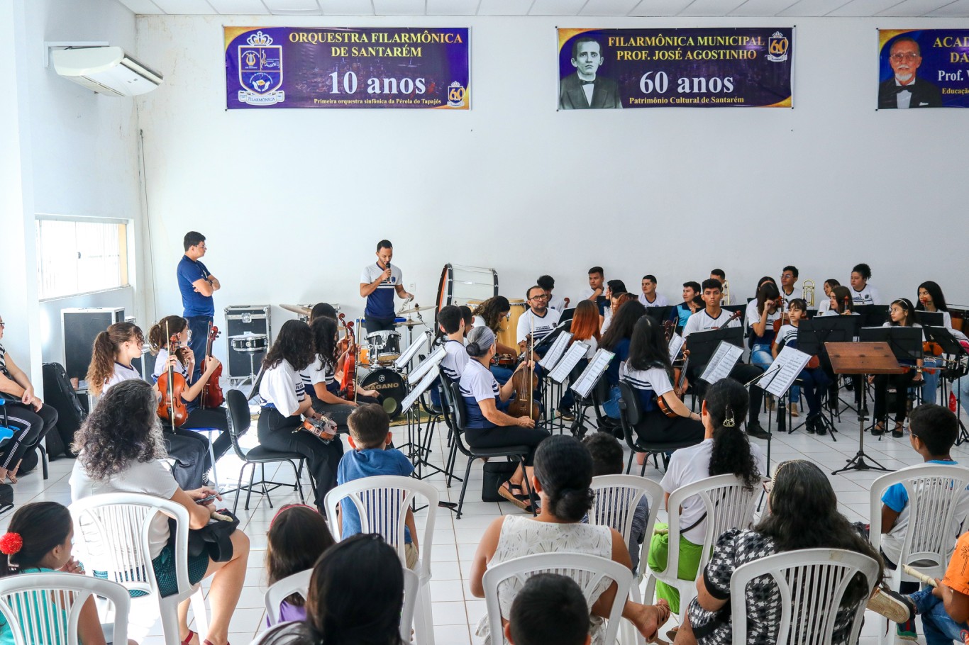 Estudantes da Escola de Artes participam pela primeira vez de Ensaio Didático da Orquestra Filarmônica de Santarém (OFS) 