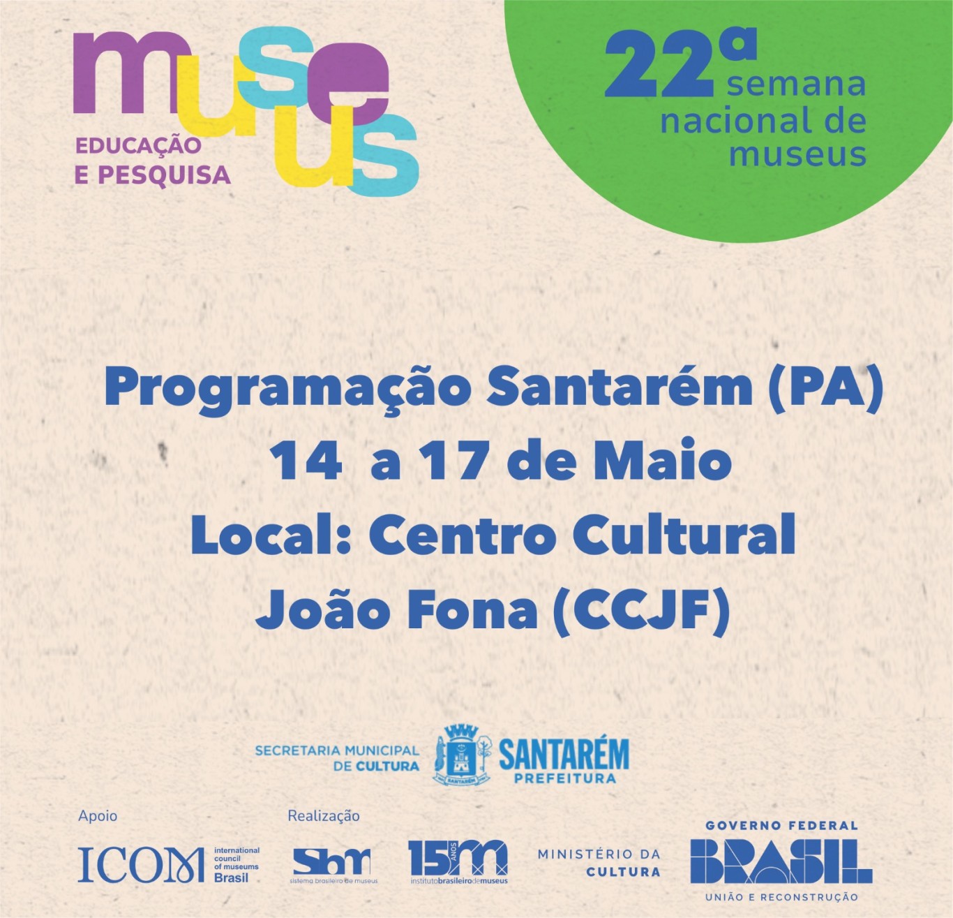 22ª Semana Nacional de Museus começa nesta terça-feira, 14, em Santarém