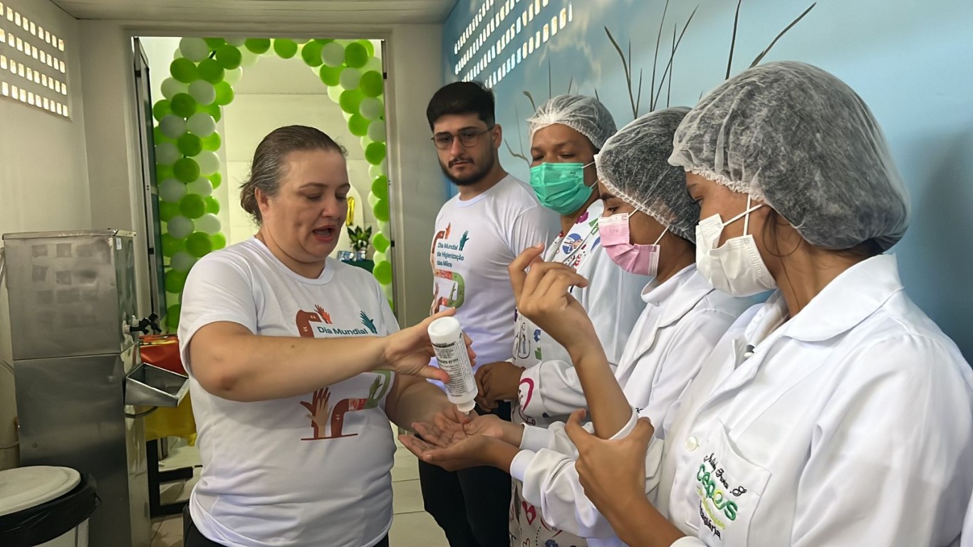 HMS promove campanha de higienização das mãos