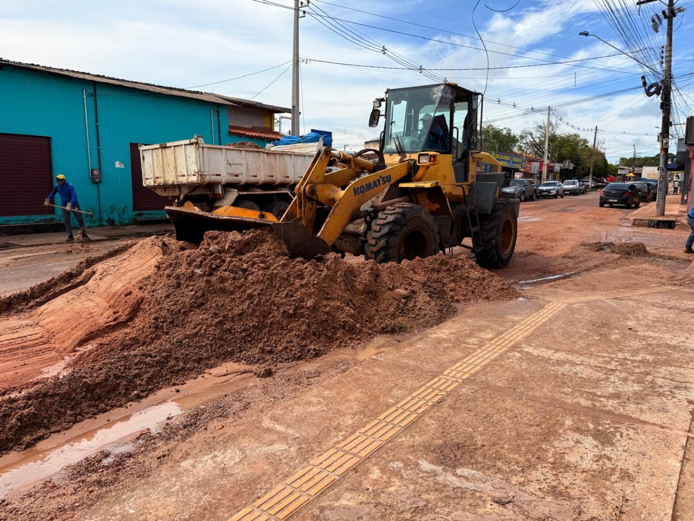 Prefeitura de Santarém realiza trabalho de contenção de danos após as chuvas