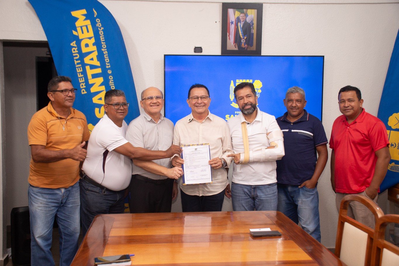 Prefeitura de Santarém inicia construção de quadra poliesportiva na comunidade de Cucurunã