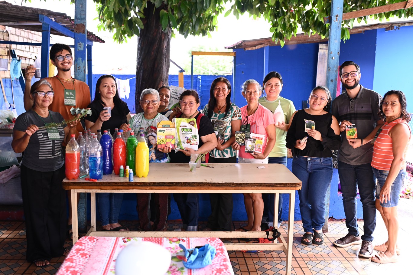Cultivo de plantas medicinais fortalece saberes tradicionais e promove autonomia das famílias em Santarém