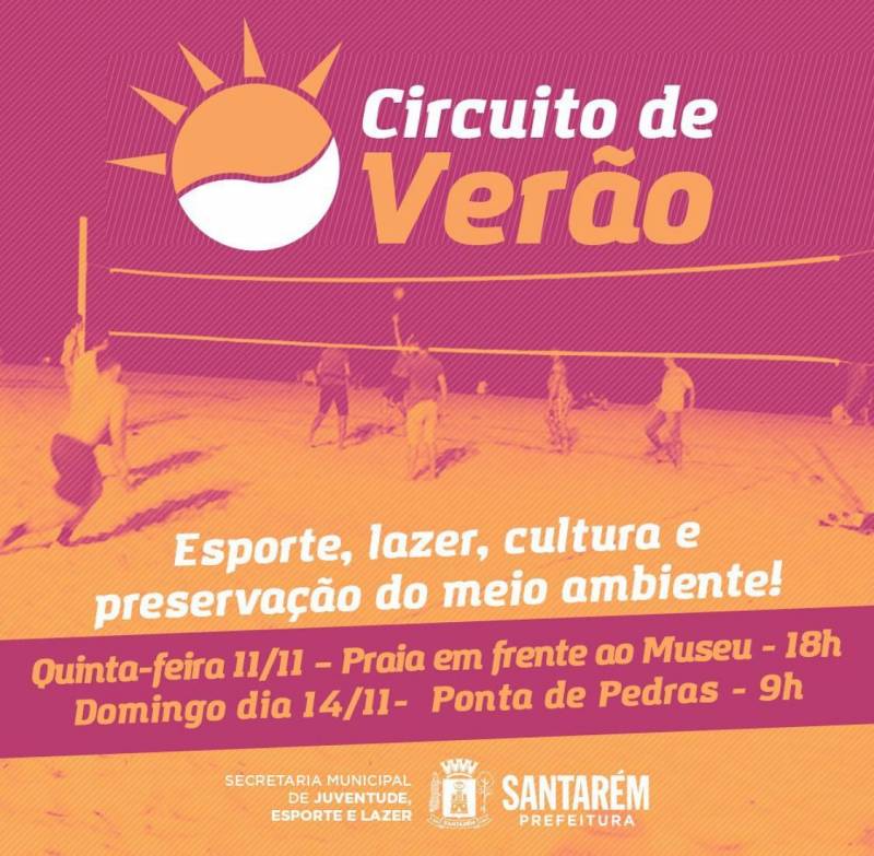 Circuito de Verão 2021: Esporte vai tomar conta da praia em frente ao Museu hoje, 11