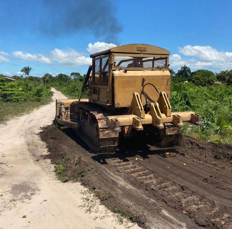 Infraestrutura Rural: Bairro União, no distrito de Curuai, é contemplado com abertura de ruas