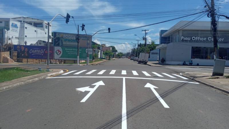 Prefeitura intensifica trabalhos de sinalização das vias, em Santarém