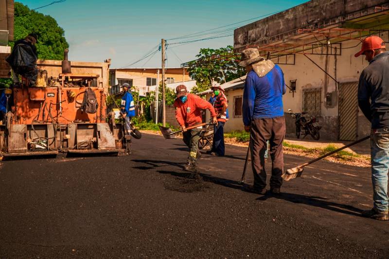 Prefeitura de Santarém vai concluir pavimentação de mais 4 ruas em três bairros