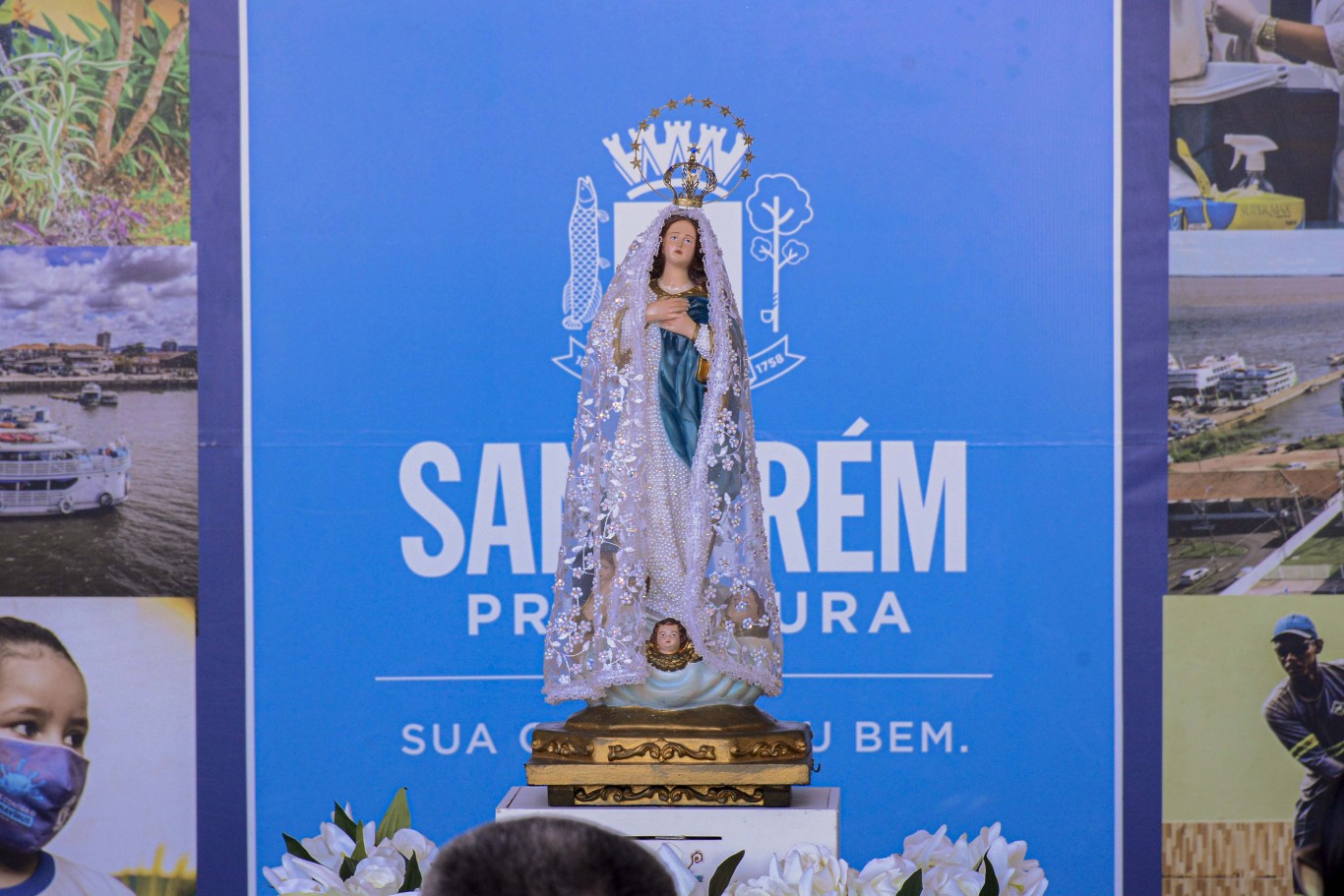 Prefeitura de Santarém recebe a visita da Imagem peregrina de Nossa Senhora da Conceição