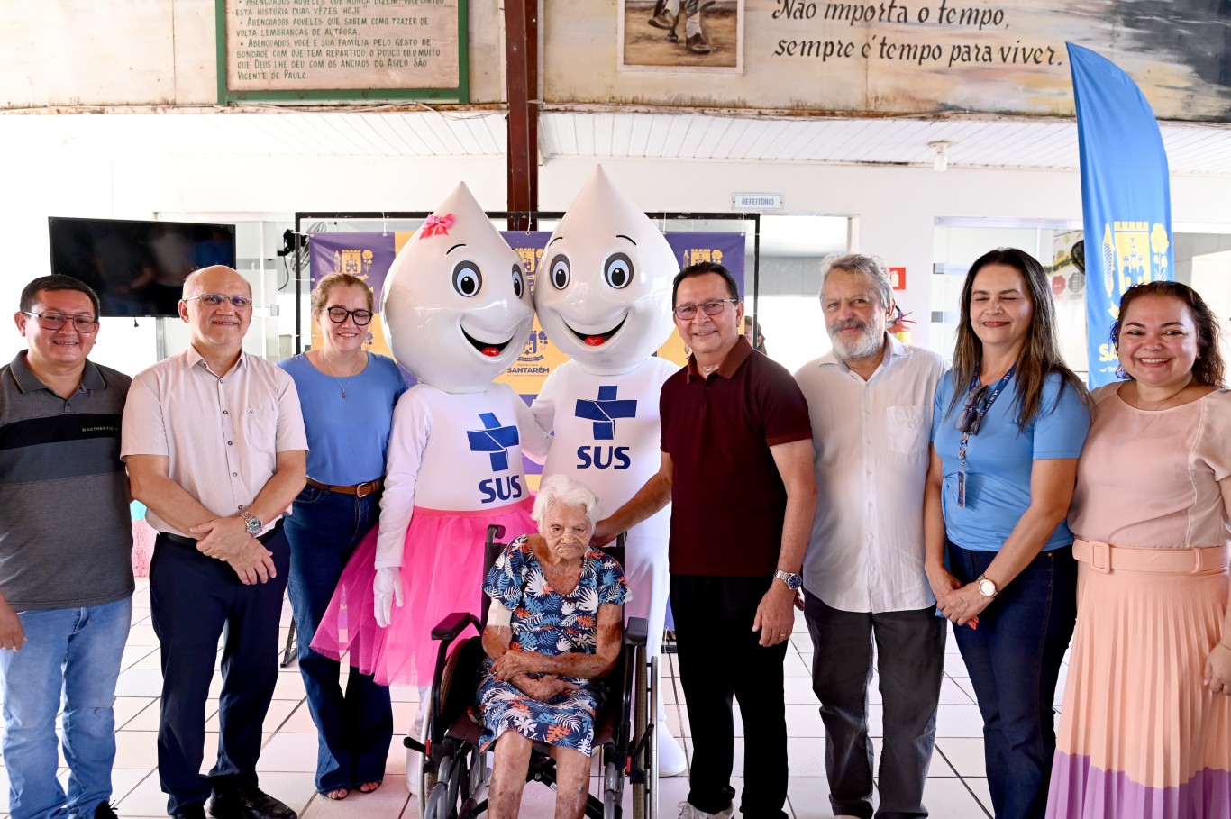 Imagem de Prefeitura de Santarém inicia campanha de vacinação contra a Influenza com ato simbólico no Lar São Vicente de Paulo
