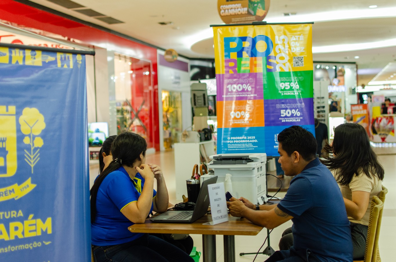 Prefeitura inicia atendimento do Prorefis 2025 no Rio Tapajós Shopping