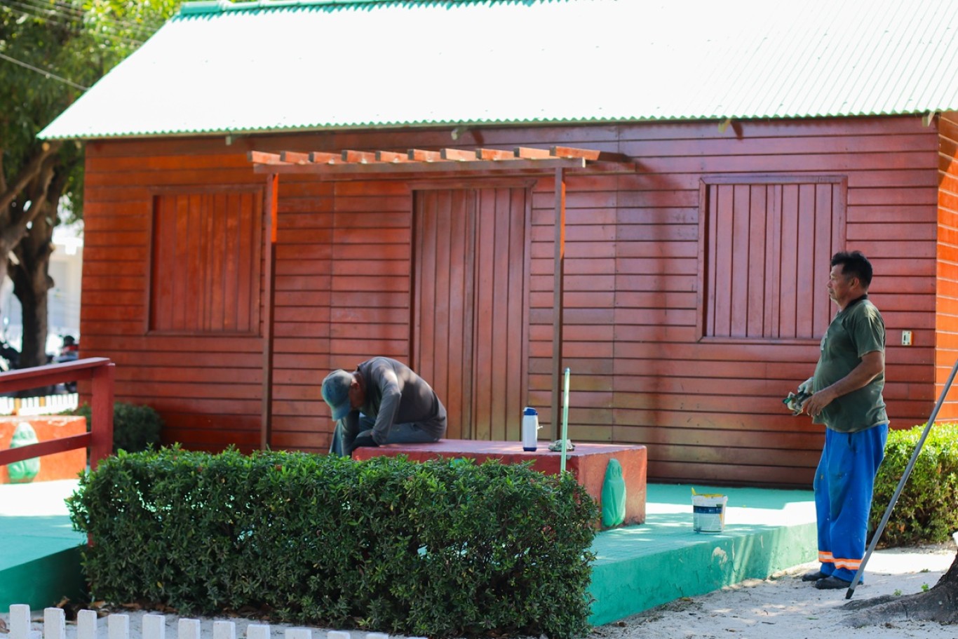 Prefeitura de Santarém inicia revitalização da Casinha do Papai Noel