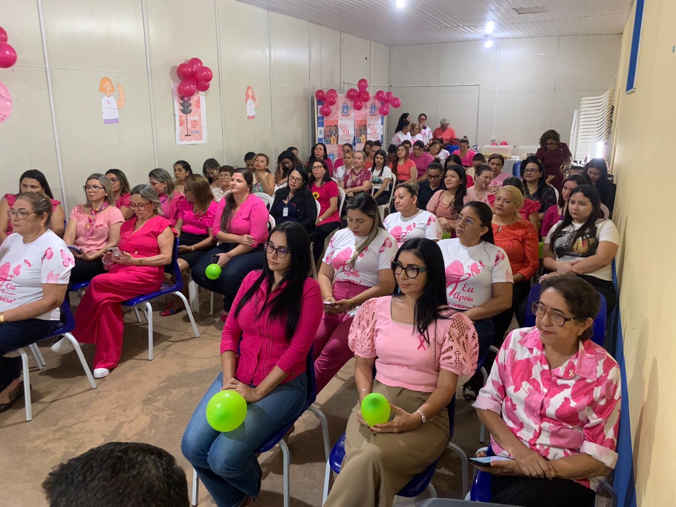 Servidoras da Semed participam de palestra sobre o autocuidado e prevenção contra o câncer de mama 