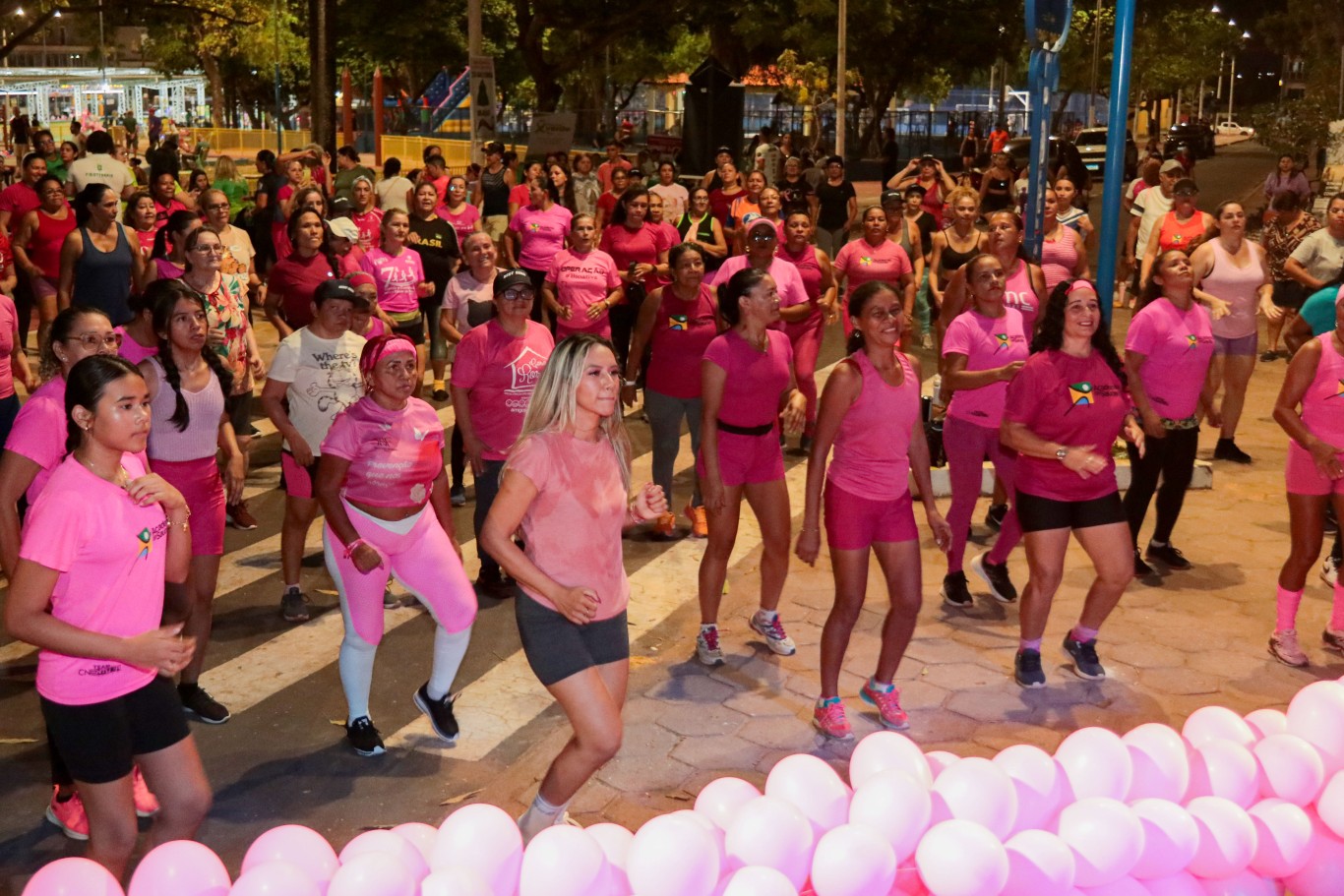 Imagem de Aulão de ritmos e atendimentos de saúde marcam encerramento do Outubro Rosa e Verde no Parque da Cidade